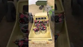 Toyota Rc Pick Up Tanks Full Of Cola #rccars #automobile #trending #viral #fyp #shorts
