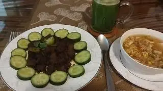 ▶️ KETO Chicken Soup and Kalejje served 👍🏻😋