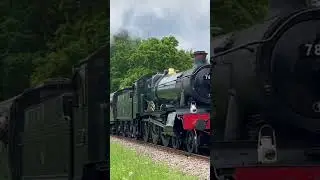 7812 &lsquo;Erlestoke Manor&rsquo; MARCHES up through Horsted Keynes! #train #britishrail #steamtrain