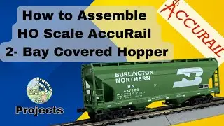 HO Scale Accurail 2 Bay Covered Hopper Assembly