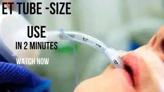 Endotracheal tube size and all information in one video//#hospital #medicos #neetmotivation