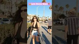 🔥Hot day in Santa Monica Beach #travel #beachlife #beautiful