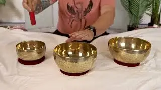 Meinl - Sonic Energy Special Engraved Singing Bowls - Set of 3 (#JKA811) | Unlimited Singing Bowls