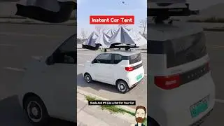 Electric Car Umbrella Shade Transforms Parking Lot Survival #shorts