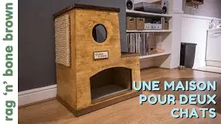 Fabriquer une maison pour deux chats avec des chutes de bois