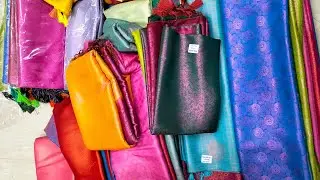 old washermenpet,Chennai  wholesale soft silk sarees || softy sarees|| kubera pattu #madrasvlogger