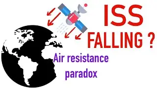 How air drag makes you go faster ? Satellite' s paradox & ISS boost.