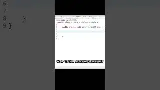 how to find factorial recursively #javainterview #shorts