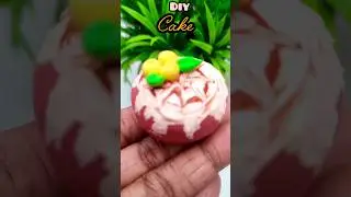 Diy clay craft fake cake||clay work❤️❤️#diy #craft #trending #shorts #clayart