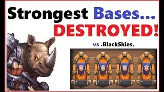 How To DESTROY Strongest Bases vs BlackSkies Best Players Castle Clash