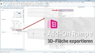 ALLPLAN Add-On Rampe / BRep Oberfläche im Teilbild absetzen