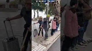 the boy and trolley bag chori #trending #viral #fact #ytshorts #shorts