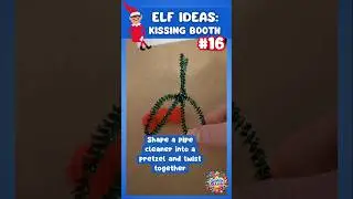 Fun Elf Ideas - Mistletoe Kissing Booth #elfontheshelfideas #elfideas