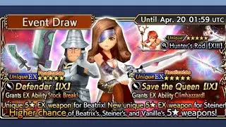 Dissidia Final Fantasy Opera Omnia Global - Beatrix EX+ & Steiner EX+ Banner