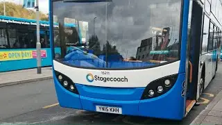 *First day on busway* on stagecoach scania K23OUB ADL Envrio400 15211 YN15 KHH on route MK1