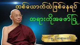 ပါချုပ်ဆရာတော် - တစ်ယောက်ထဲဖြစ်နေရင် တရားကို အဖော်ပြု