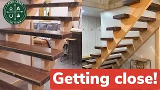 BLACK WALNUT LIVE EDGE STAIR BUILD!