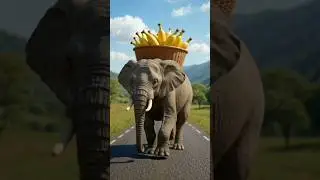 The story of the rabbit and the brave elephant 😭 #ai #elephant #shorts