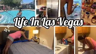 DITL EP 61 Refrigerator Cleaning + Pool Day + Laundry & More + Life in Las Vegas
