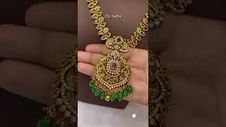 ✨Antique gold look alike non-deity necklace set along with Matching earrings✨