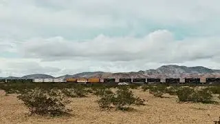 Train Crossing the Mojave Desert | From Seven Magic Mountains Scenic Moment