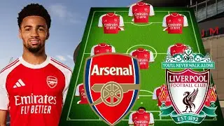 Arsenal Possible Starting Line up Against Liverpool