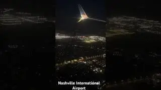 Timelapse, landing Nashville International Airport, 5am