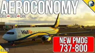 Flying the NEW&nbsp;PMDG&nbsp;737-800&nbsp;on Aeroconomy | WolfAir Virtual Airline