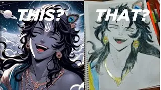  I draw The Load Sree KRISHNA 🥰
