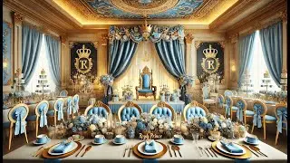 📸 GYA Royal Prince Black Boy Gold Crown Photography | Best Royal Prince Baby Shower Backdrop 🎉