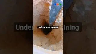 Underground mining #galamsey #excavator #underground #galamseytv