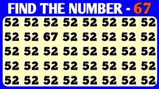 EYES TEST - CAN YOU FIND THE MISTAKE ||TRICKY MINDS BRAINY PUZZLES || SPOT THE ODD NUMBERS || Ep. 41