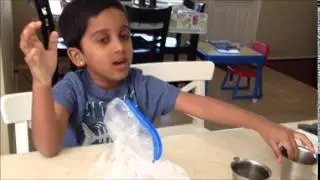 Orange Juice Ice cream experiment
