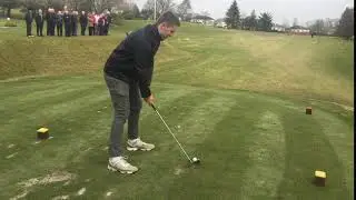 The Junior Captain tees off