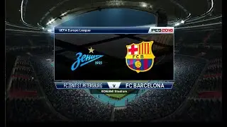 Zenit x Barcelona – PES 2016 (Europa League) | Sem comentários ⚽