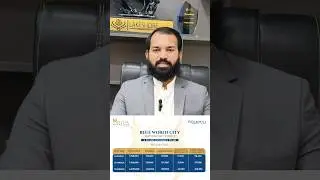 Blue World City Pakistan First Tourist Purpose Build City/Development In Full Swing/Real Estate