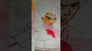 #art aura of Vegeta 99999+ 🥶#viral #drawing #animeart #sonic #sega #remix #son #shorts #shortfeed