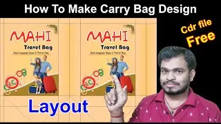 how to make carry bag design and layout | Creative Shopping Bag Design | carry bag design template