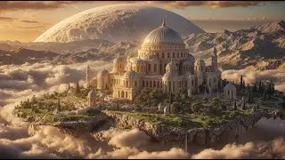 Sapphire Byzantine Floating Citadel | ASMR AI Architecture | Luxury Mansion Tour