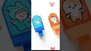 DIY Cute Iceream eraser |how to make cute eraser  #shorts #youtubeshorts #trending #stationery