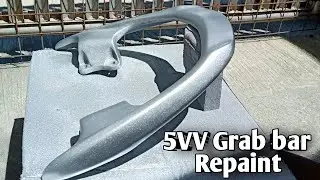 MIO SPORTY 5VV GRAB BAR REPAINT METALLIC SILVER