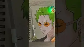 Coloring Zoro from One Piece!