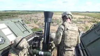 US Powerful Armored Mortar in Action  M1129 120mm Mortar Carrier 2
