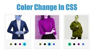 Color change by click using html and CSS only