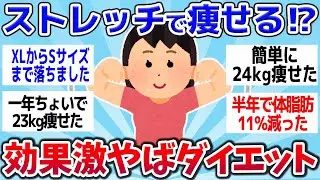 【有益スレ】ストレッチで痩せる？本気で痩せたいなら！激的に効果のあったダイエットまとめｗｗ【ゆっくり解説】