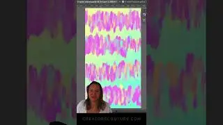 Easy Neon Abstract Digital Background in Photoshop + Free Graphics for Adobe Express & Canva