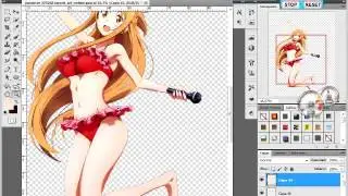 Sword Art Online:Asuna Yuuki+Yuna Mega Kawaiiii Mizugi Idols HD Render
