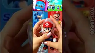 Unboxing Unusual Sonic and Super Mario Figures with Slime Fun! 🎮💦