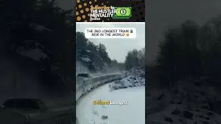 #WorldRecord: The 2nd #Longest #Train 🚊 Ride In The #World 🤯. #trains #trainshorts #travel