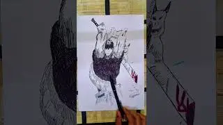 Realistic Toji Fushiguro drawing ✍️Wait till the end 😮&zwj;🔥Rate this 1&ndash;10!#viral #shorts #anime #art